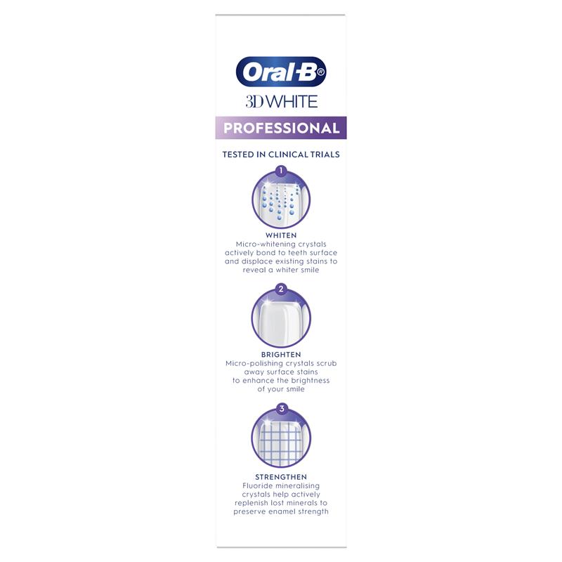 Oral B Toothpaste 3D White Enamel Strong 90g