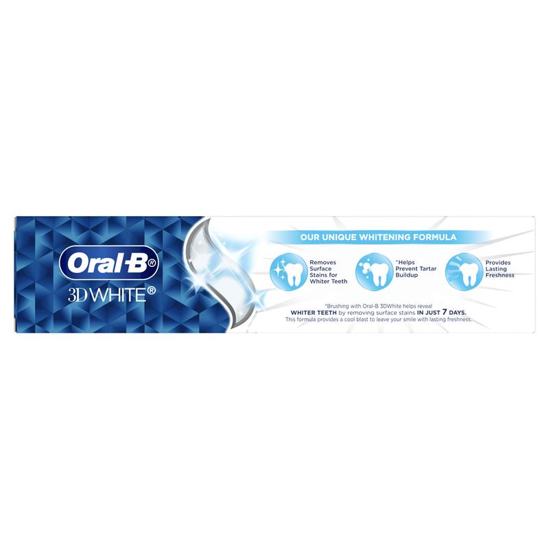Oral B Toothpaste 3D White Long Lasting Freshness 190g