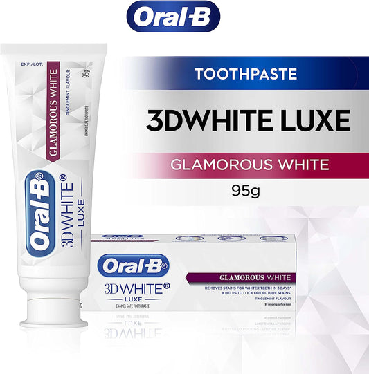 Oral B 3D White Luxe Glamorous White Toothpaste 95g