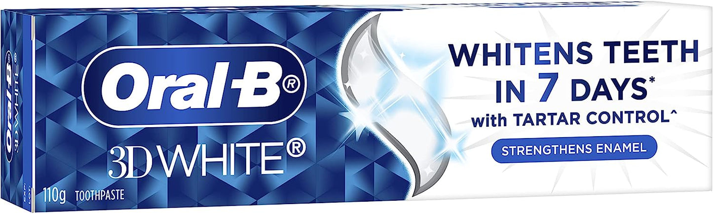Oral B Toothpaste 3D White Strengthen Enamel 110g
