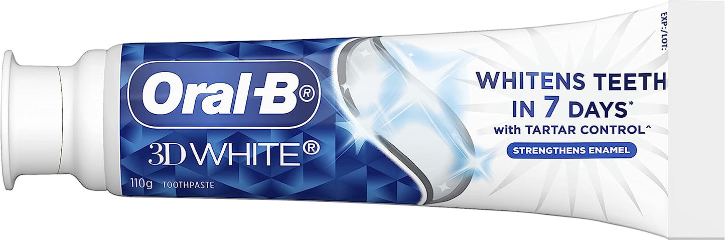 Oral B Toothpaste 3D White Strengthen Enamel 110g