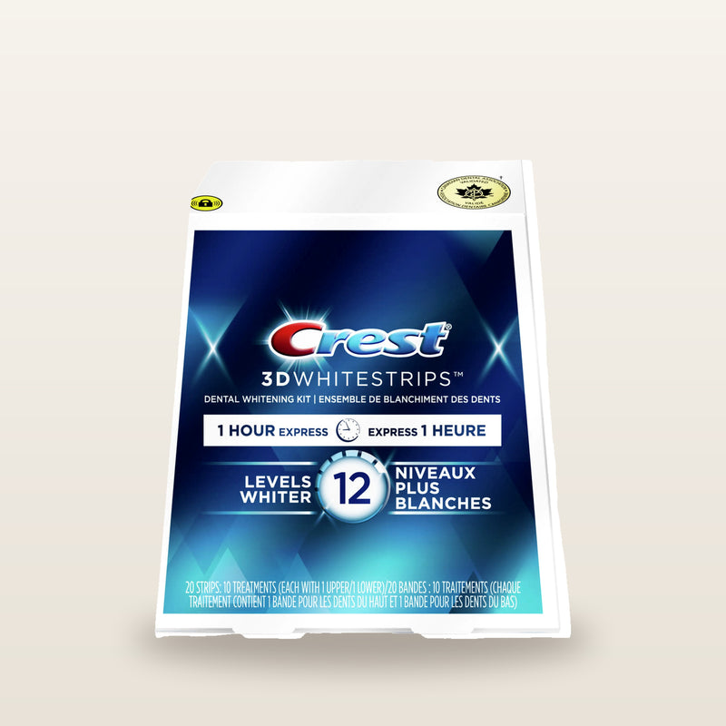 Crest 3D White Whitestrips 1 Hour Express 10 Treatments