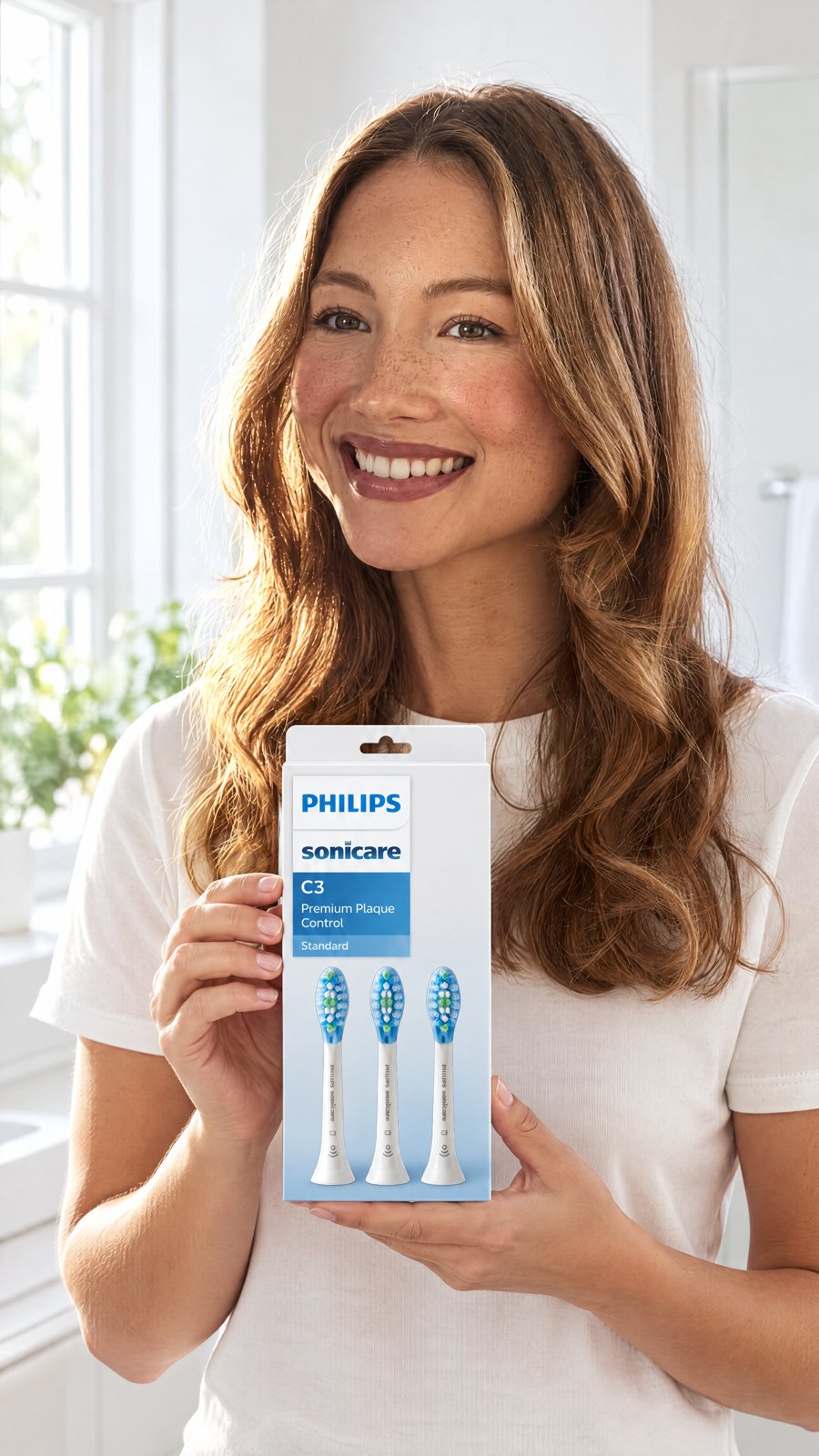 PHILIPS - (2020 verison)Sonicare C3 Premium Plaque Control Standard toothbrush variety pack HX9043 — held by model