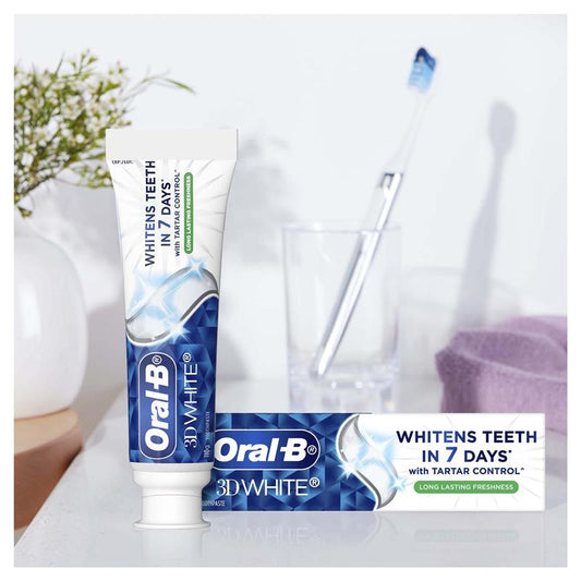 Oral B Toothpaste 3D White Long Lasting Freshness 110g