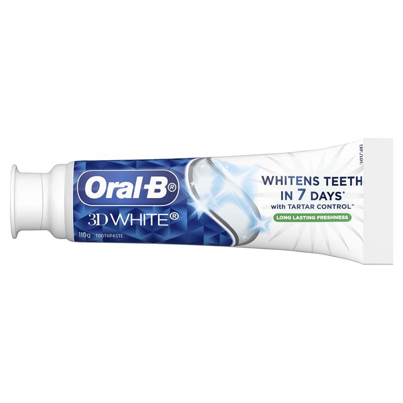 Oral B Toothpaste 3D White Long Lasting Freshness 110g