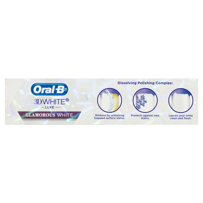 Oral B 3D White Luxe Glamorous White Toothpaste 95g