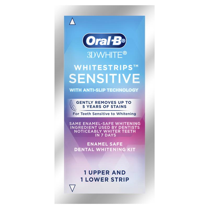 Oral B 3D White Whitening Strips Sensitive 14 Pack