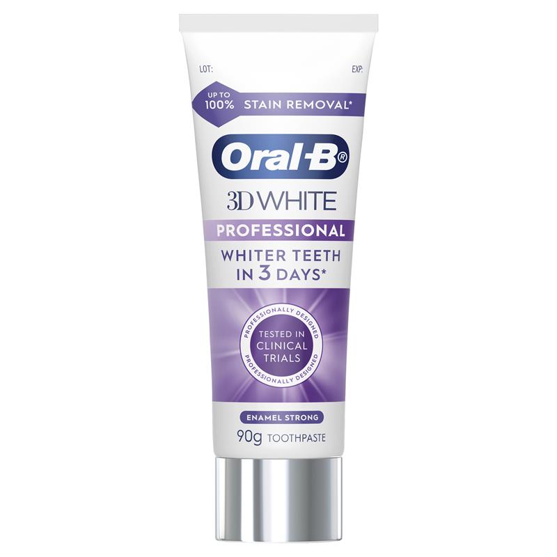 Oral B Toothpaste 3D White Enamel Strong 90g
