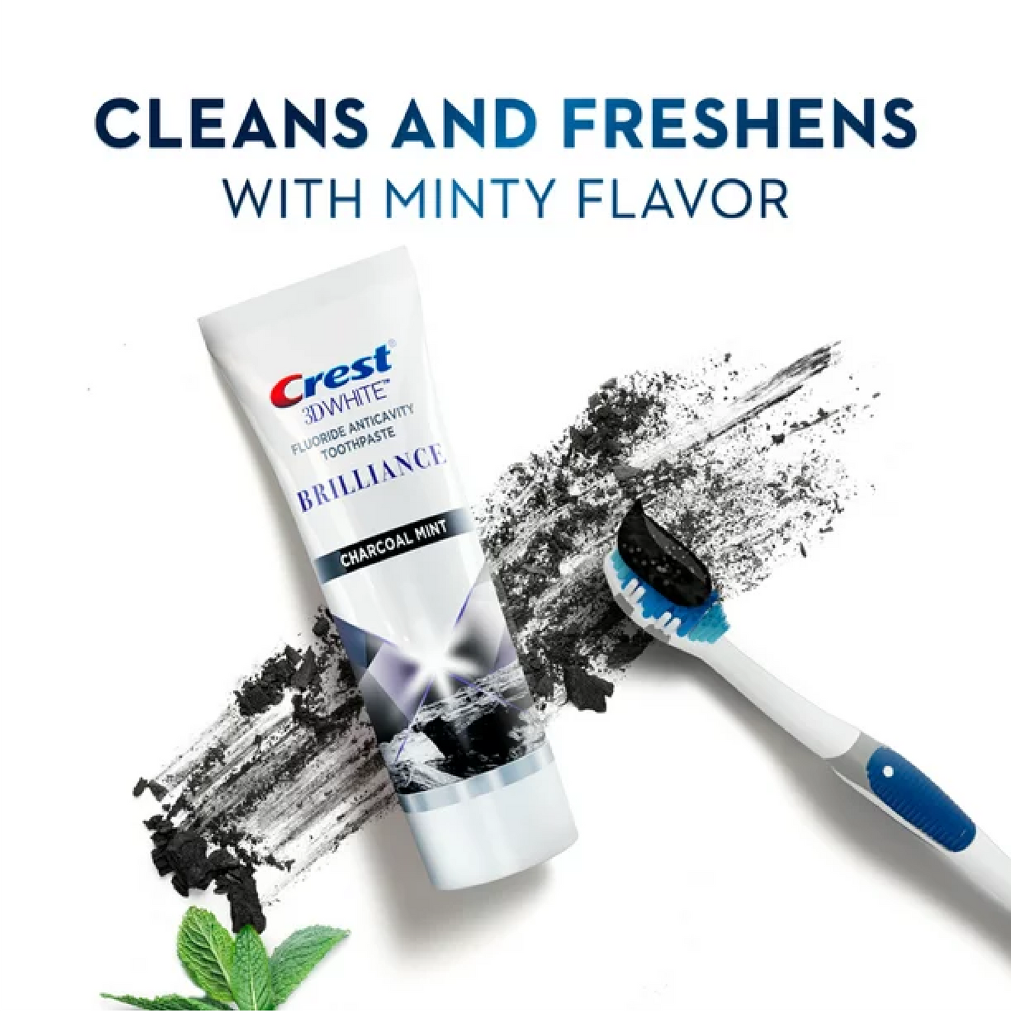 Crest 3D White Brilliance Charcoal Toothpaste 110g