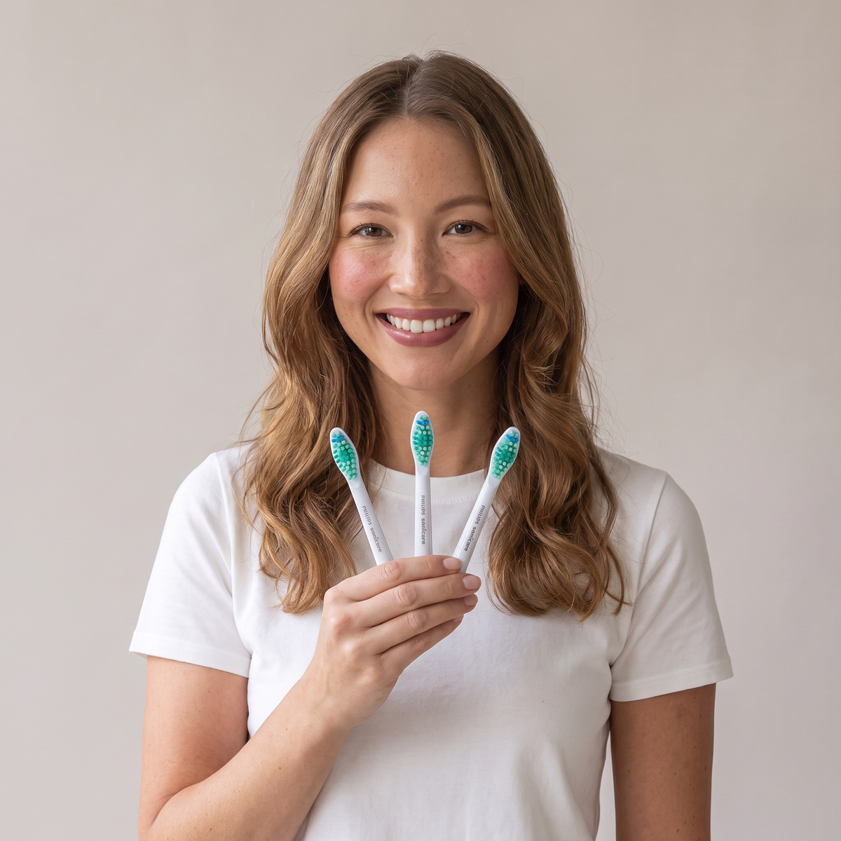 Sonicare C1 heads in hand