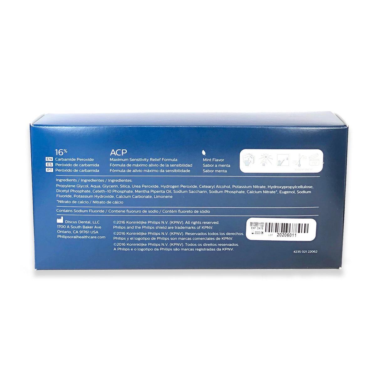 Philips Zoom NiteWhite 16% Teeth Whitening Kit Gel 3 syringes