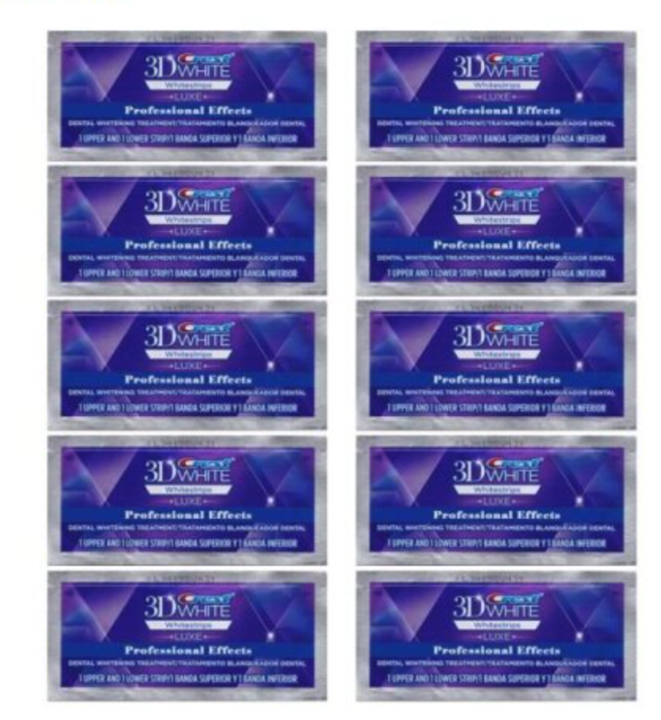Crest - 3D TeethWhite Strips Professional Effect (10-Pieces)