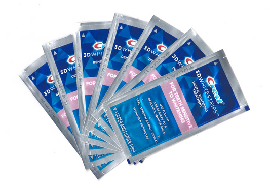 Crest 3D Whitestrips Sensitive Teeth Whitening Kit, 7 Days Treatments