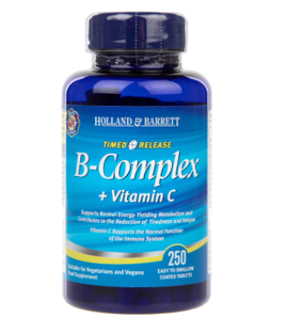 Holland & Barrett - HOLLAND&BARRETTTR VIT B CPLX PLUS VIT C 250S (Parallel Import)