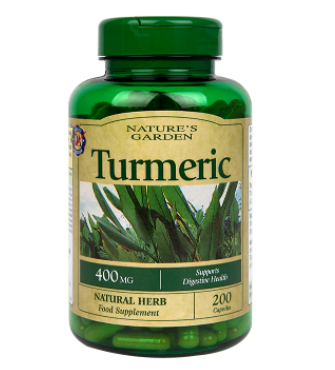 Holland & Barrett - Nature's Garden Turmeric 400mg containing Curcumin 200 Capsules (Parallel Import)