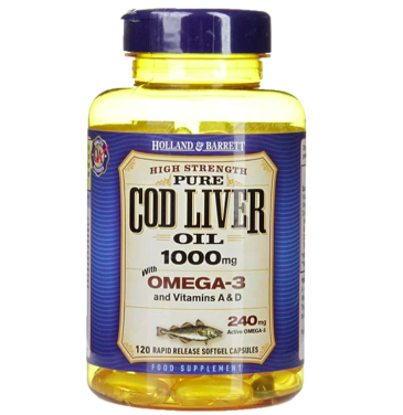 Holland & Barrett - COD LIVER OIL 1000MG 120S