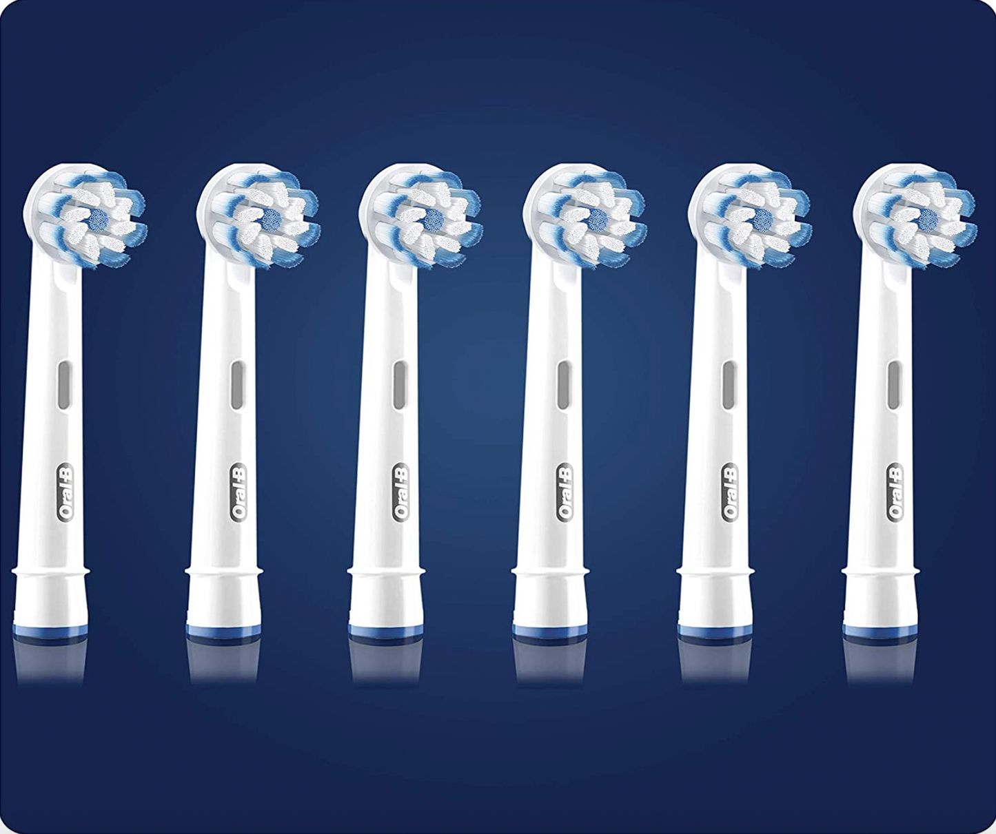 Oral-B Clean and Care Sensitive Clean Replacement Toothbrush Head, Pack of 6