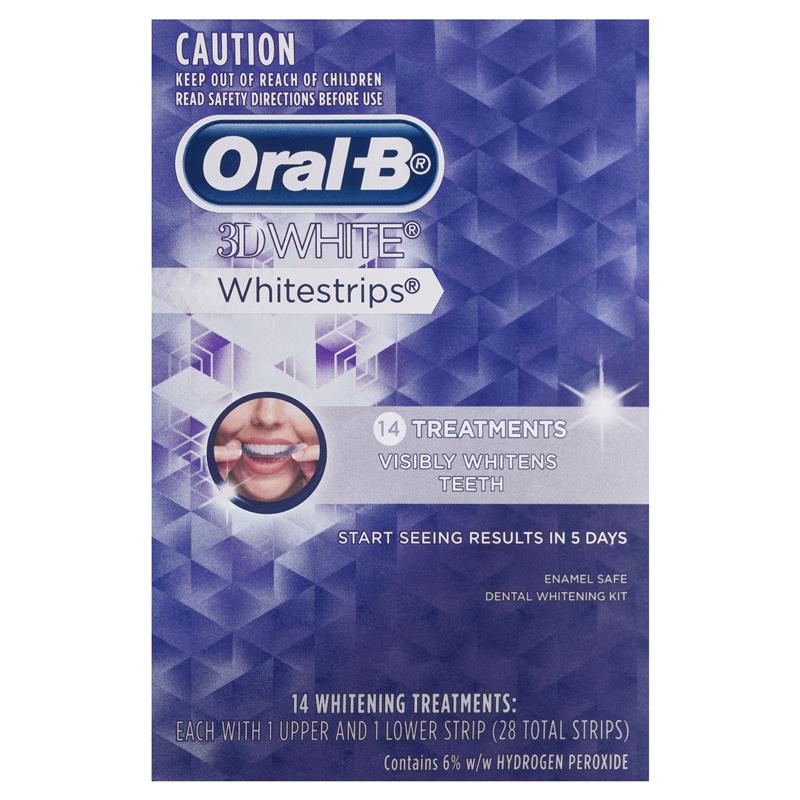 Oral B 3D White Strips 14 Teeth Whitening Treatments