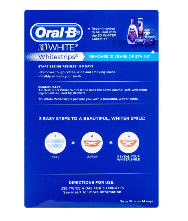 Oral B 3D White Strips 28 Teeth Whitening Treatments