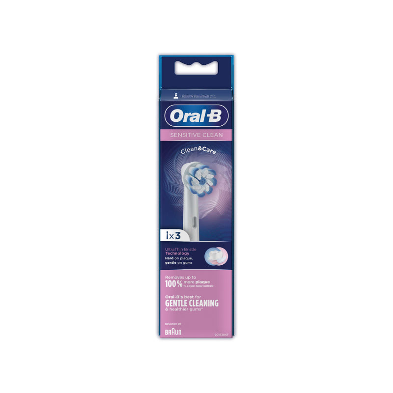 Oral-B Sensitive Clean Replacement Heads for Electric Toothbrush (Pack of 3)