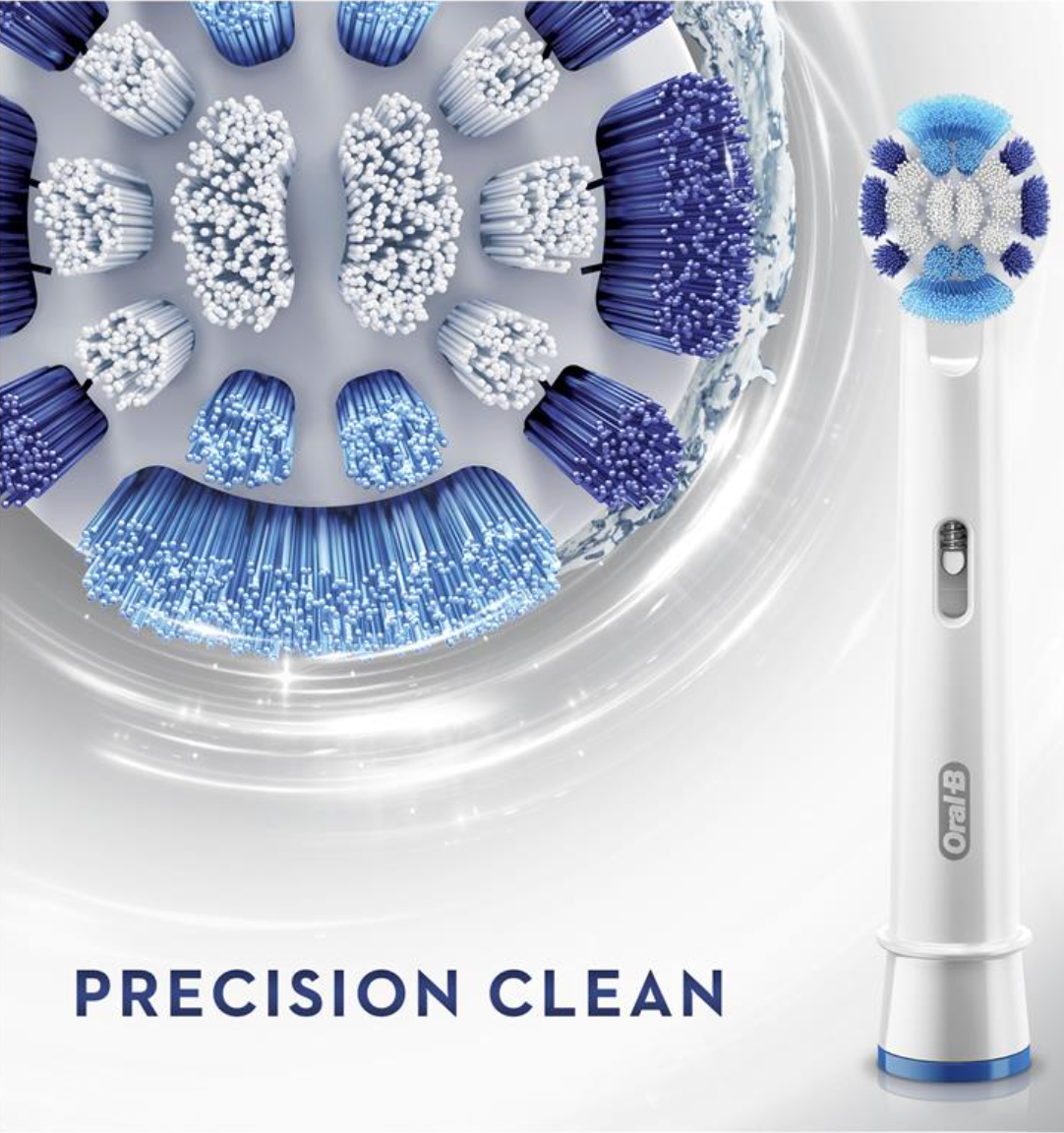 Oral B Precision Clean Replacement Electric Toothbrush Heads 3 Pack