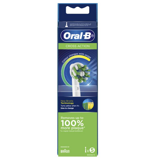 Oral B Power Toothbrush Cross Action Refills 5 Pack