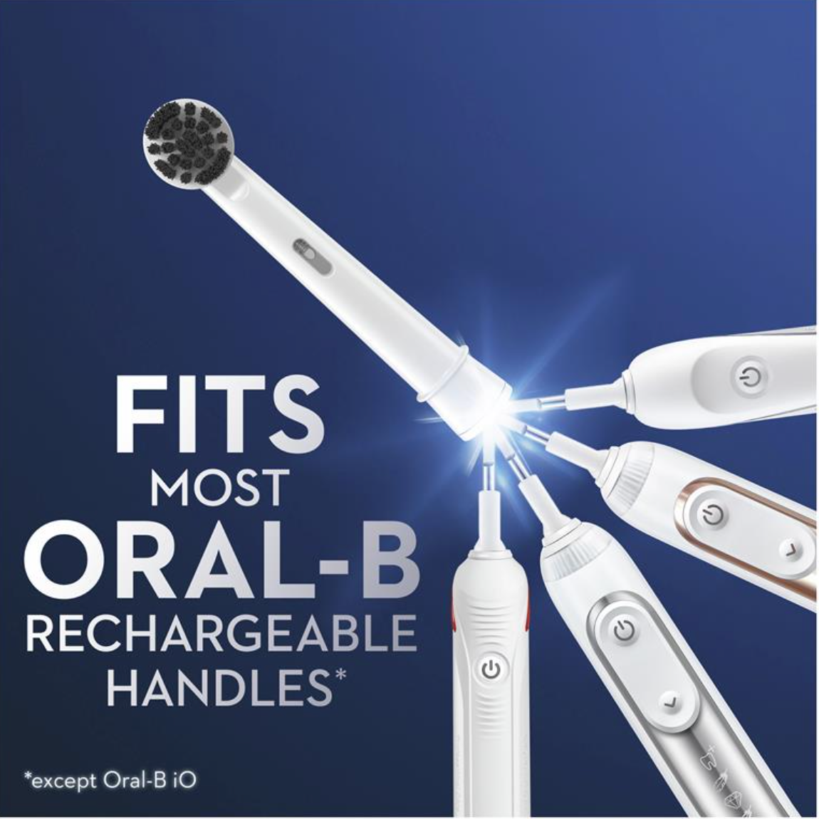 Oral B Power Toothbrush Charcoal Refills 2 Pack