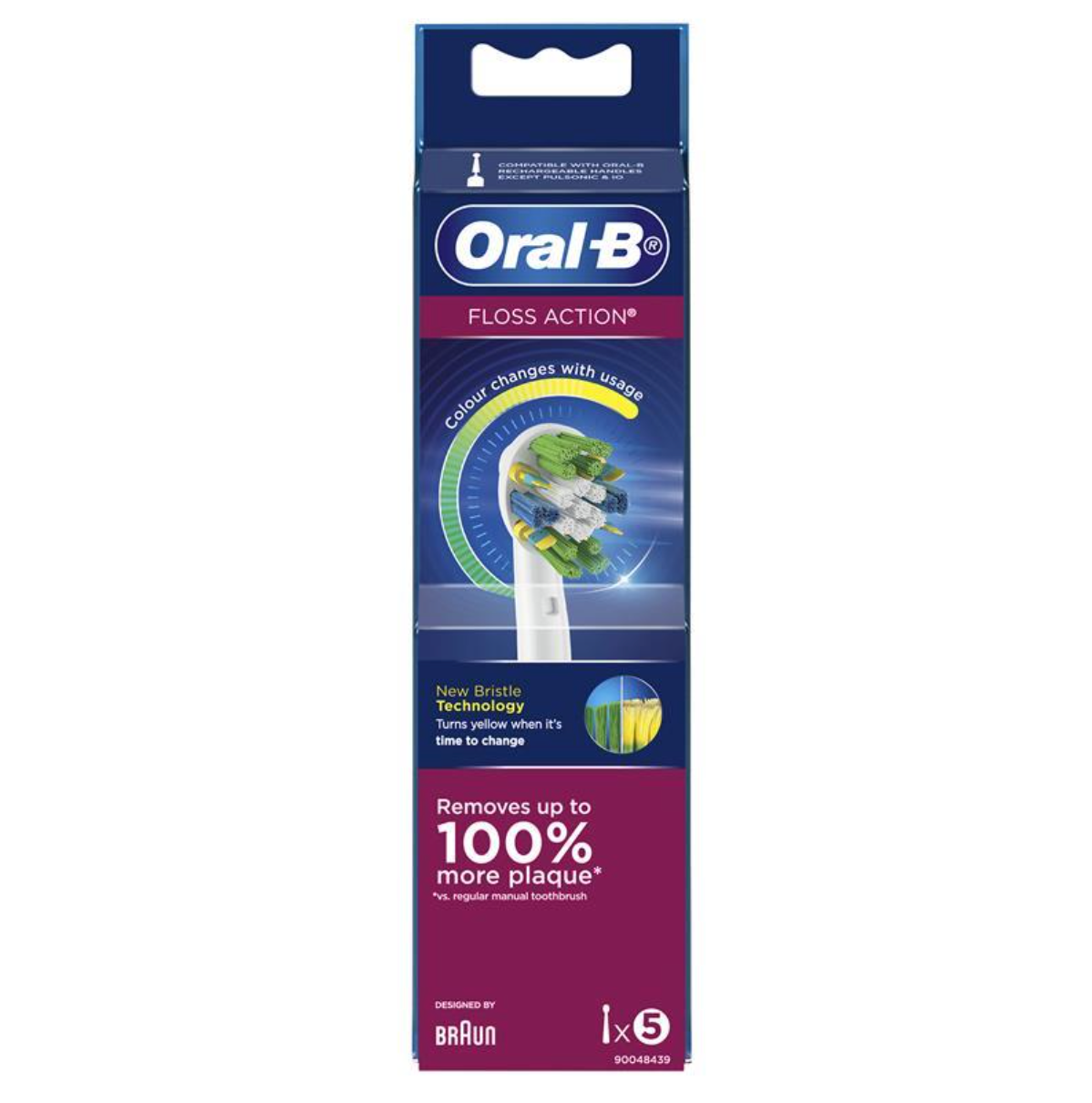 Oral B Power Toothbrush Floss Action Refills 5 Pack
