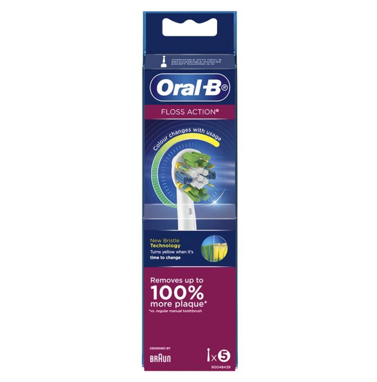 Oral B Power Toothbrush Floss Action Refills 5 Pack