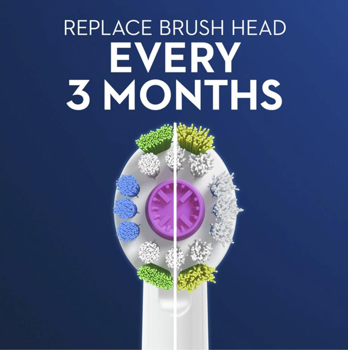 Oral B Power Toothbrush 3D White Refills 3 Pack