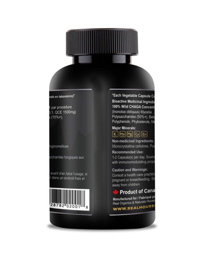 Real House Canada - Chaga capsules Canadian Wild Chaga