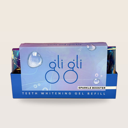 gli gli Sparkle Booster PAP teeth whitening gel refill - box front