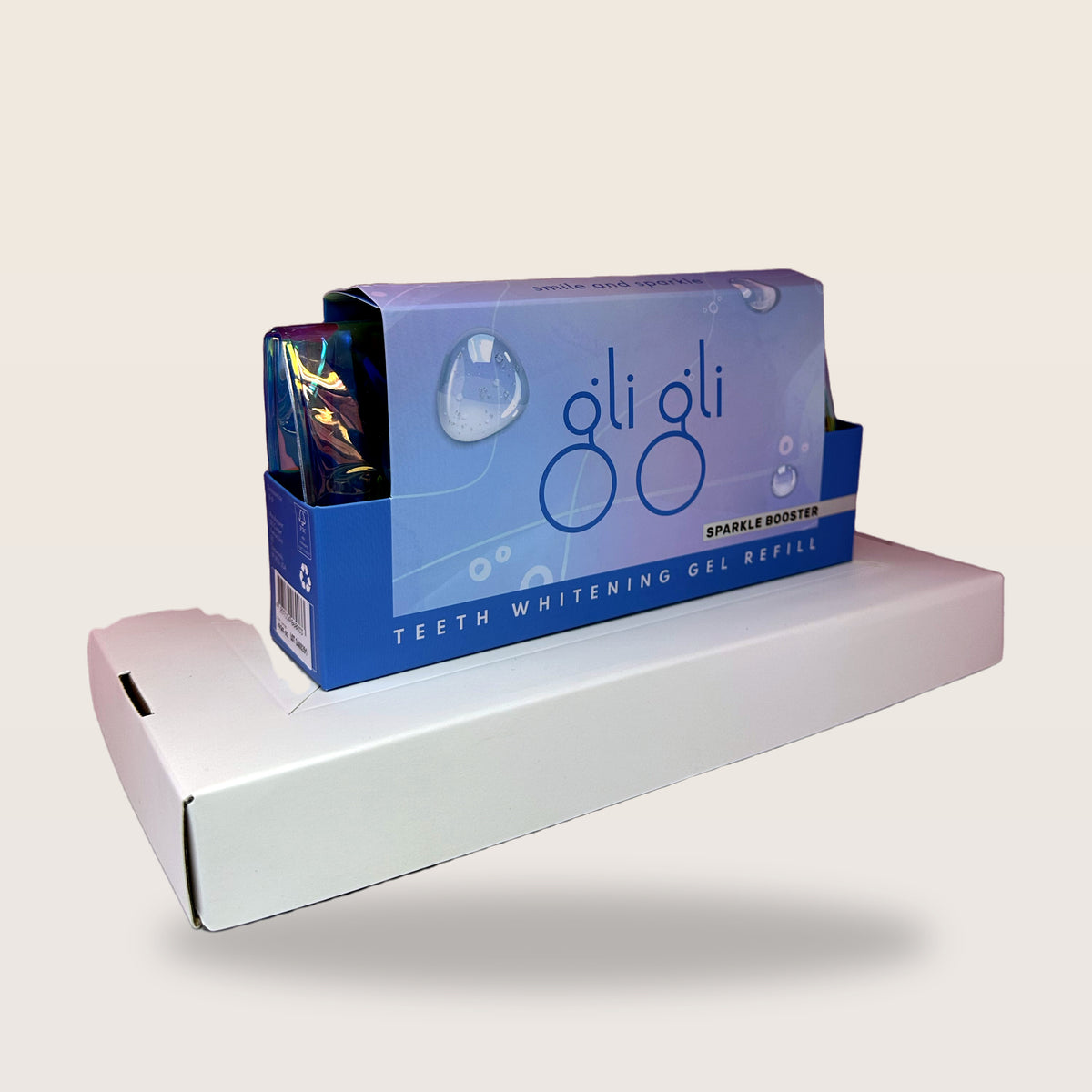 gli gli Sparkle Booster PAP teeth whitening gel refill - box angled