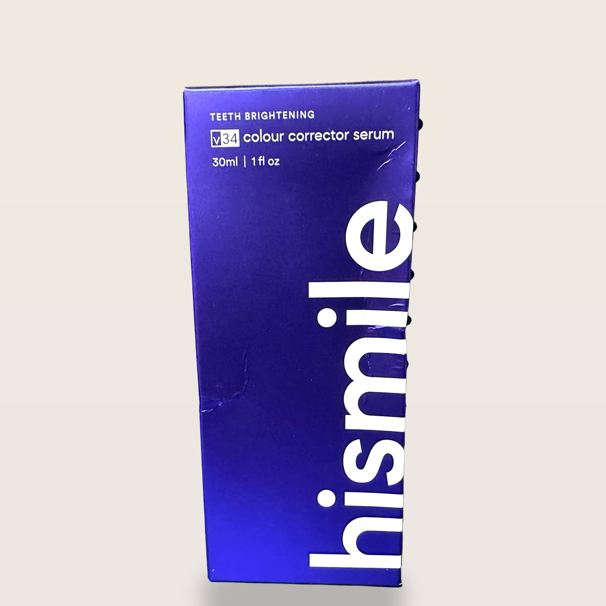 hismile v34 Colour Corrector Serum 30ml - box front