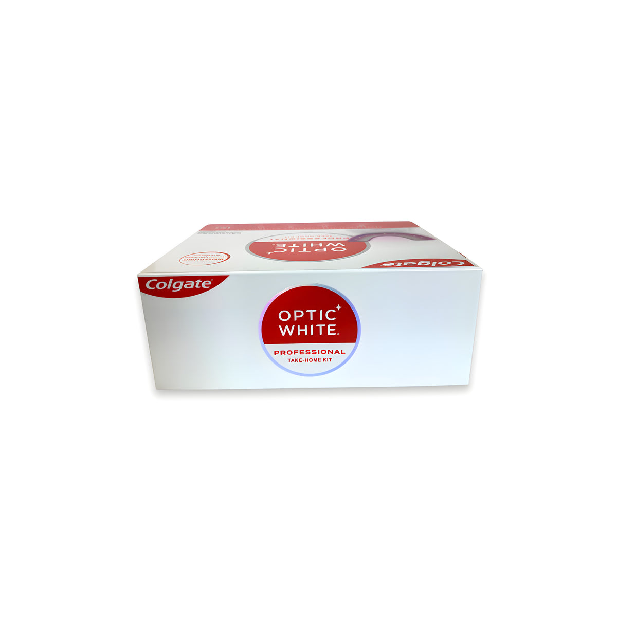 Colgate Optic White Pro LED professional take-home teeth whitening kit - box underside