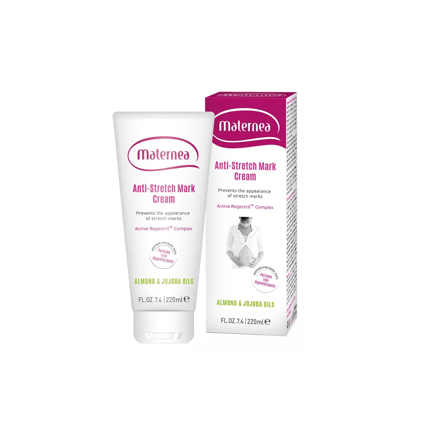 Maternea - Stretch Mark Cream (220ml) - Provides Optimal Skin Hydration and Improves its Appearance. 7.44 FL. OZ.