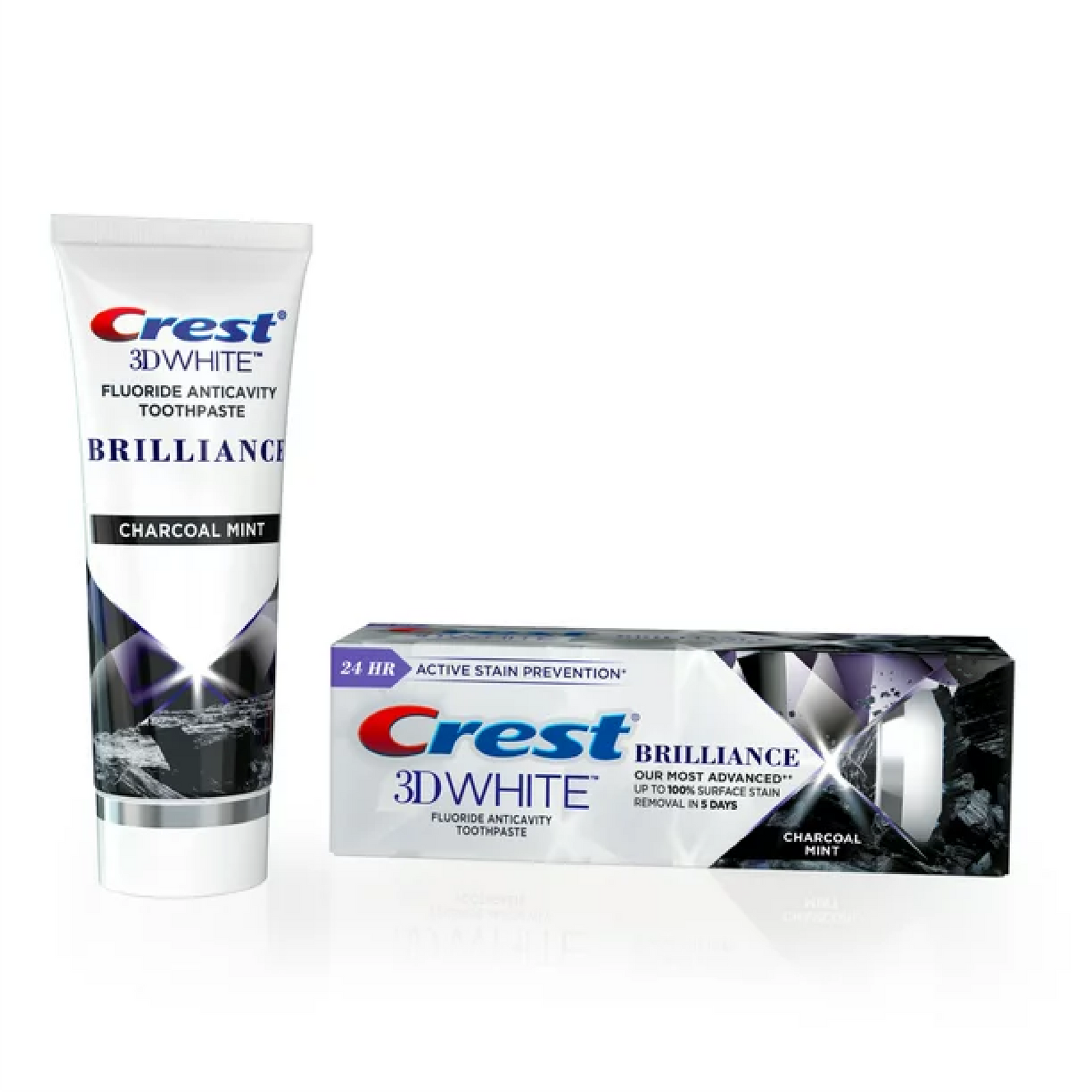 Crest 3D White Brilliance Charcoal Toothpaste 110g