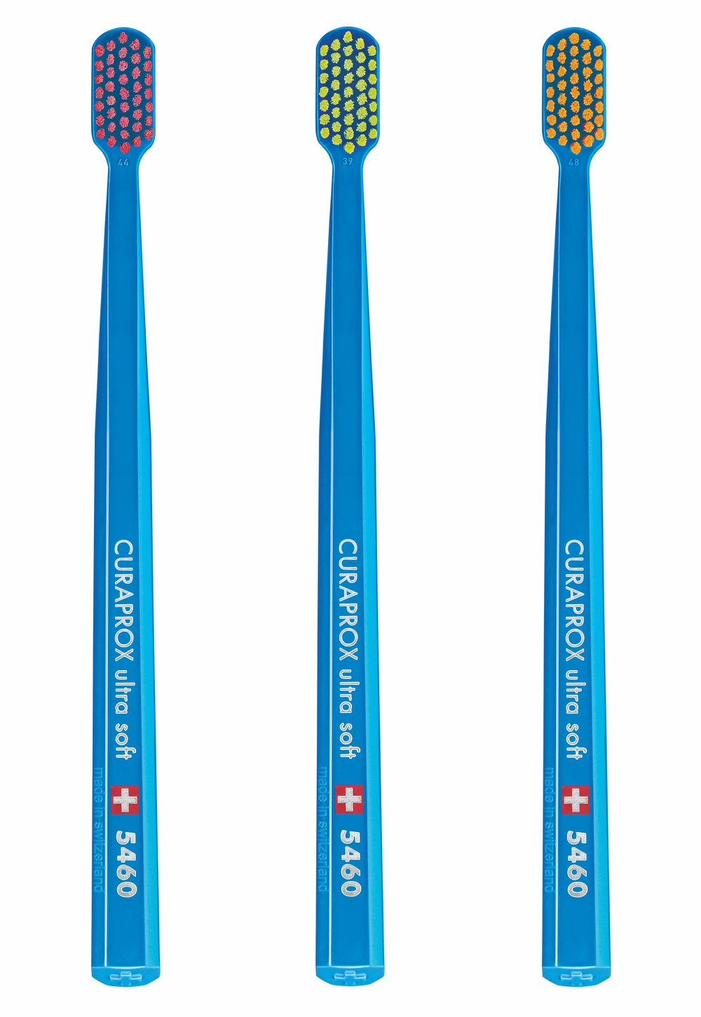 CURAPROX CS 5460 Ultra-Soft Toothbrush - Royal Blue, Pack of 3 (Random Bristle Colour)
