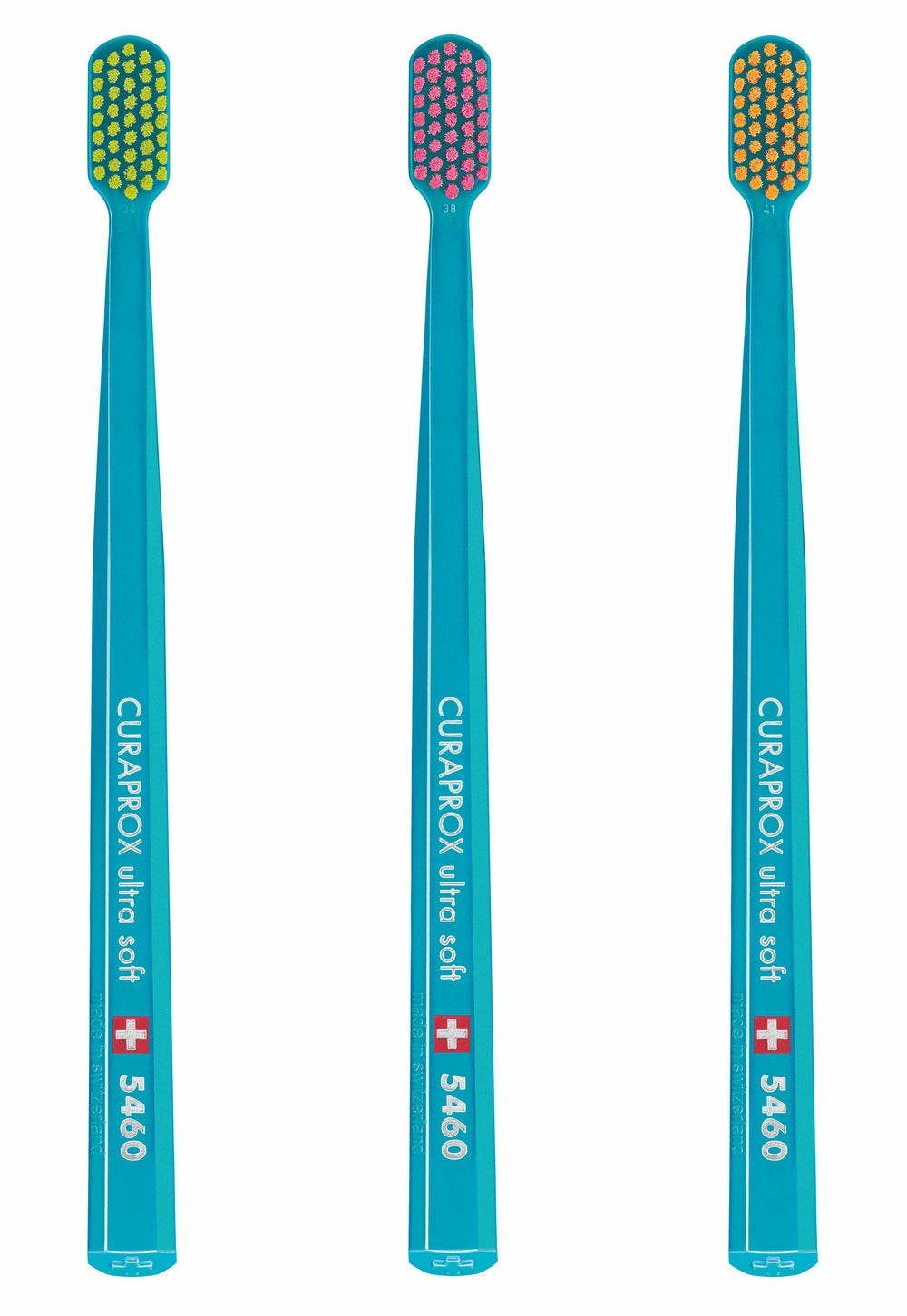 CURAPROX CS 5460 Ultra-Soft Toothbrush - Royal Blue, Pack of 3 (Random Bristle Colour)