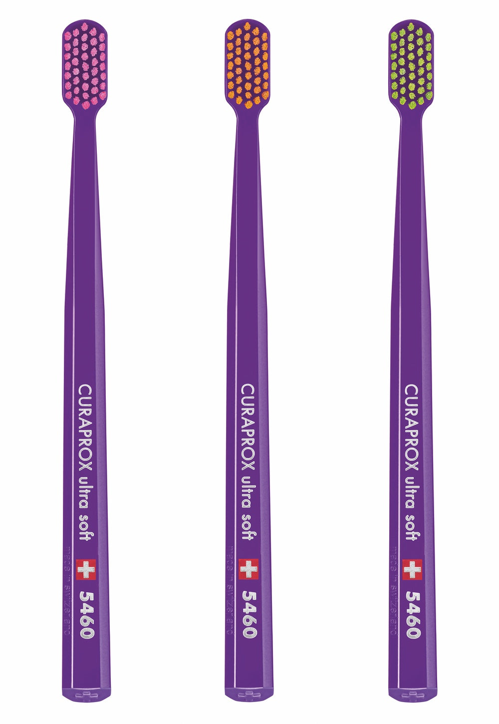 CURAPROX CS 5460 Ultra-Soft Toothbrush - Royal Blue, Pack of 3 (Random Bristle Colour)