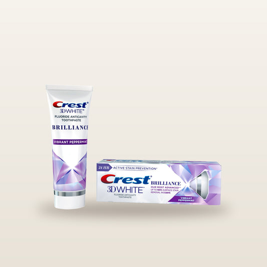 Crest, 3D White, Brilliance Toothpaste, Vibrant Peppermint, 116g