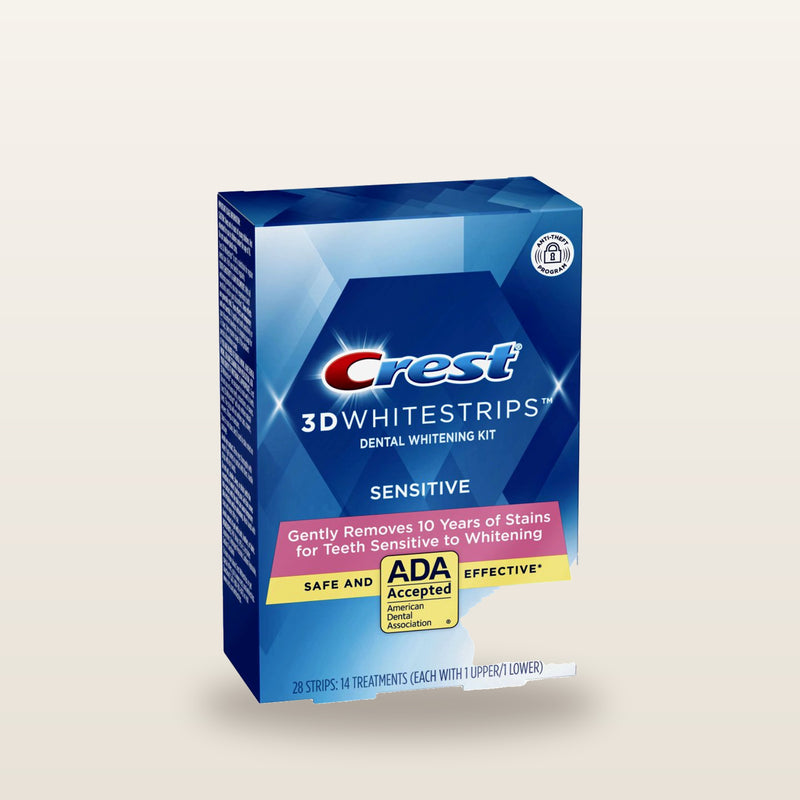 Crest 3D Whitestrips Sensitive Teeth Whitening Kit, 14 Treatments