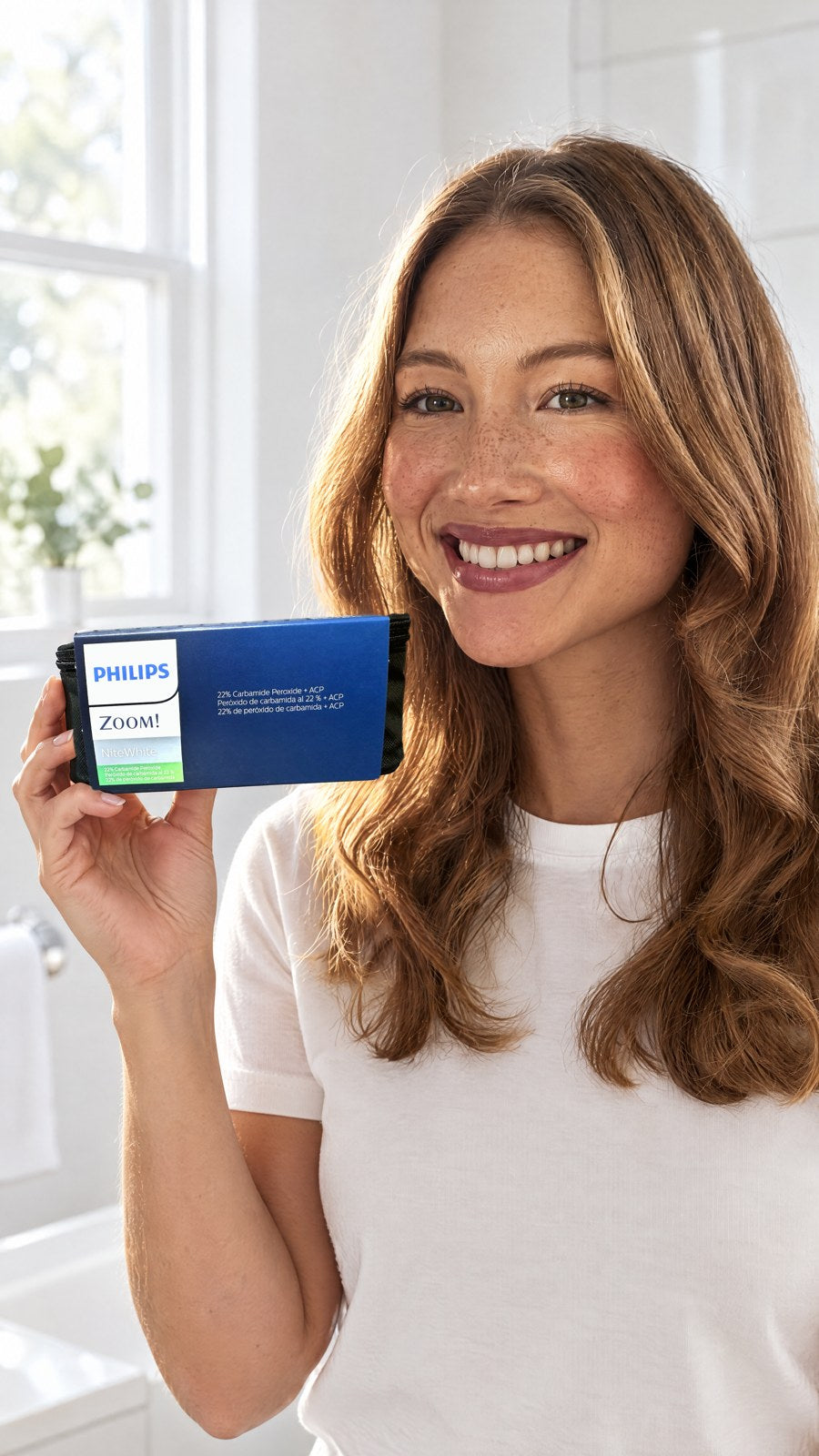 Philips zoom Whitening NiteWhite 22% carbamide peroxide 6 Syringes — close-up with model