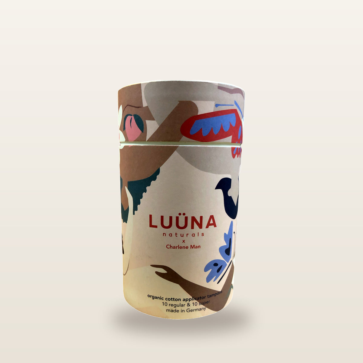 Luuna New plastic period Organic Cotton tampons(10 regular,10 super)