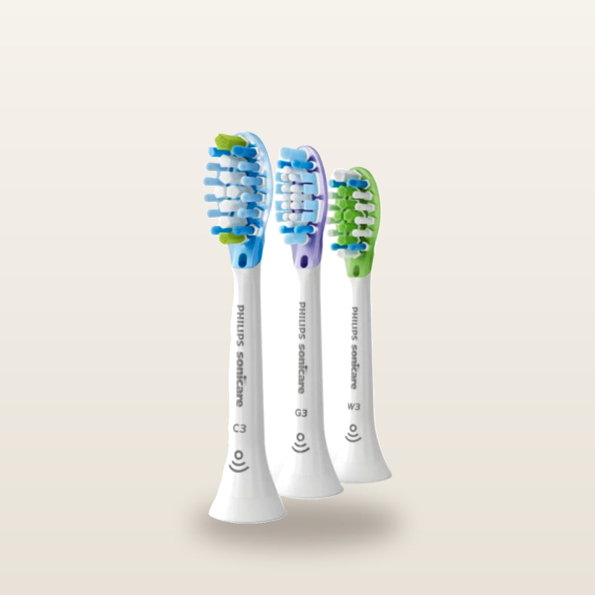 Philips-HX9073 x3 Sonicare Premium smart cleansing toothbrush heads