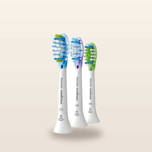 Philips-HX9073 x3 Sonicare Premium smart cleansing toothbrush heads