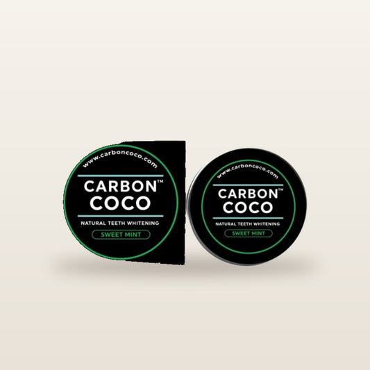 CARBONCOCO-Natural Teeth Whitening(Sweet Mint)+Charcoal Toothpaste set