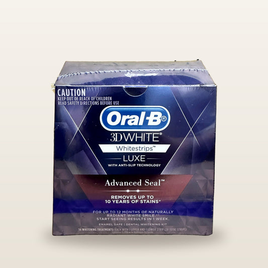 Oral B 3D White Luxe Advanced Seal 14 Teeth Whitening Treatments