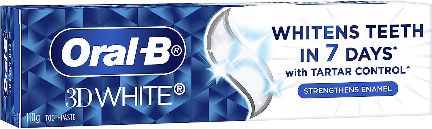 Oral B Toothpaste 3D White Strengthen Enamel 110g