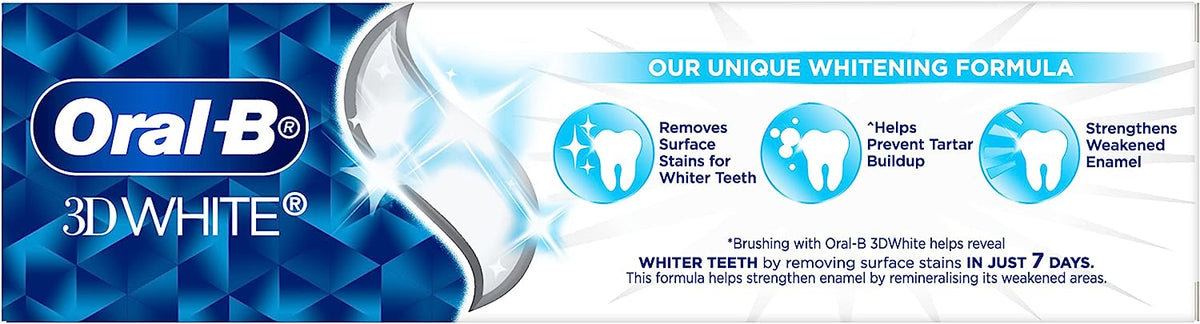 Oral B Toothpaste 3D White Strengthen Enamel 110g